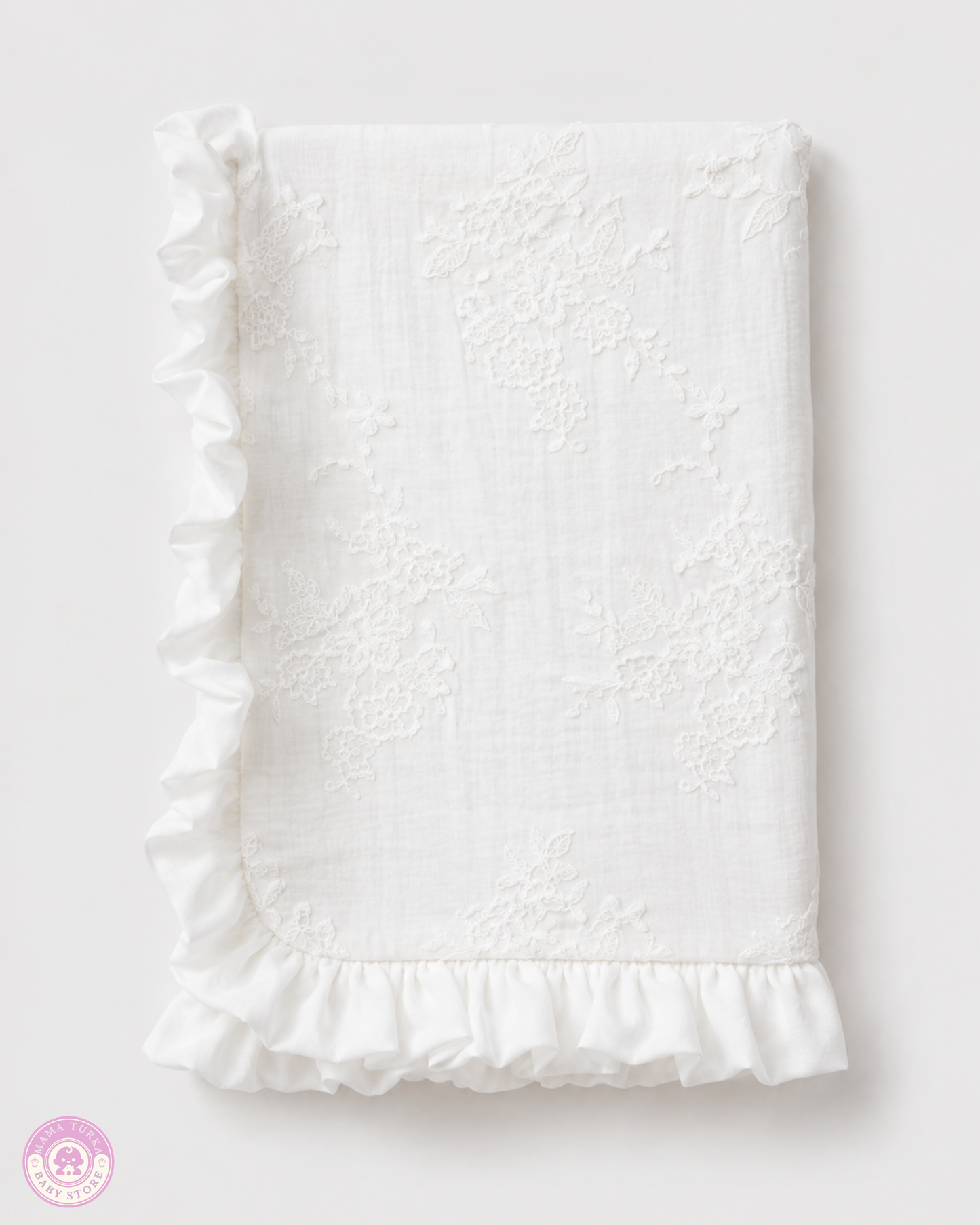 Luxury Baby Girl Dress & Embroidered Blanket Gift Set