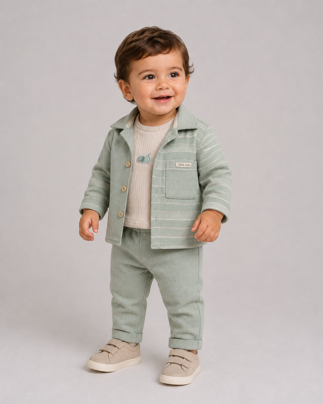 Little Explorer Baby Boy Outfit Set