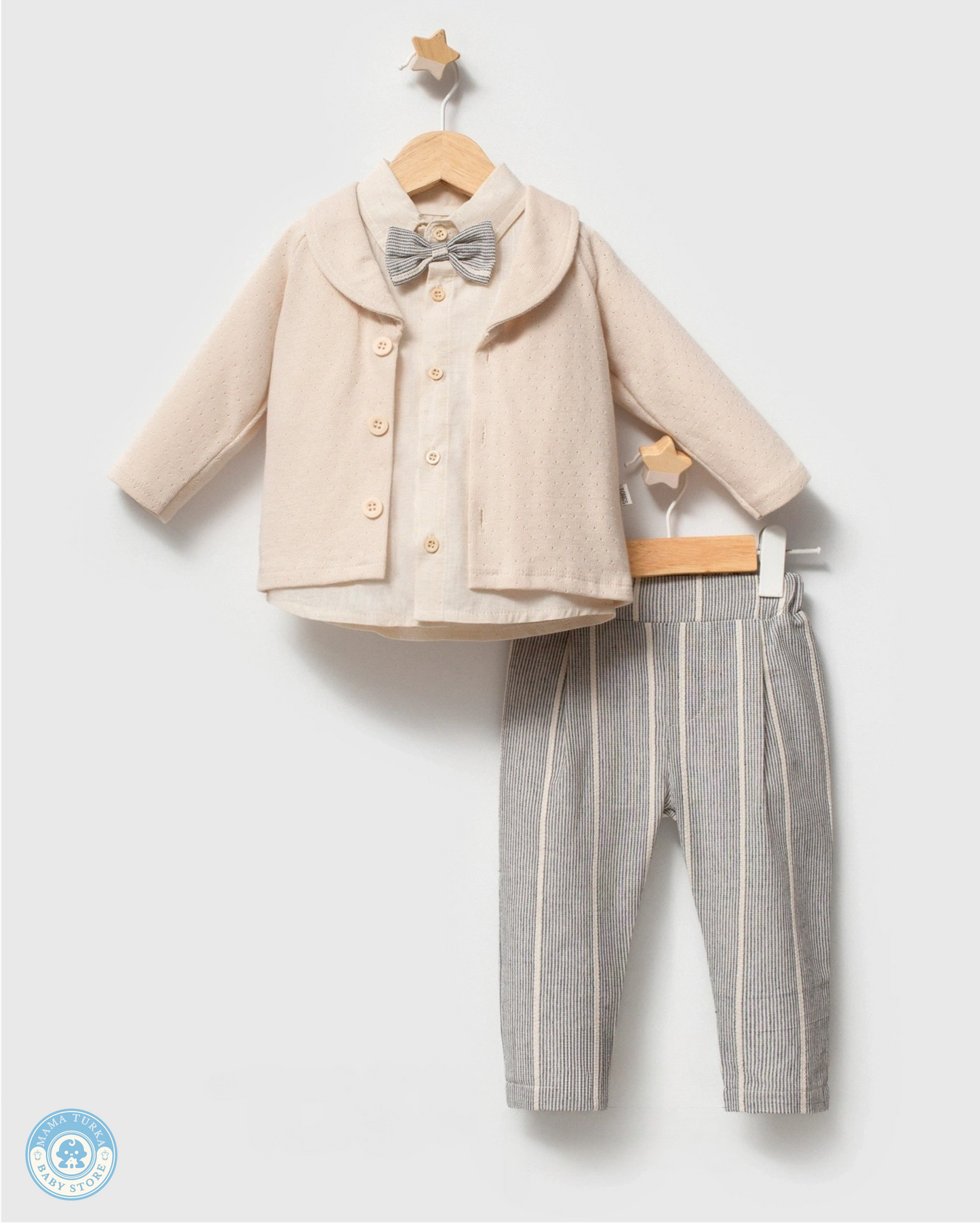 Classic Baby Boy Linen Suit Set