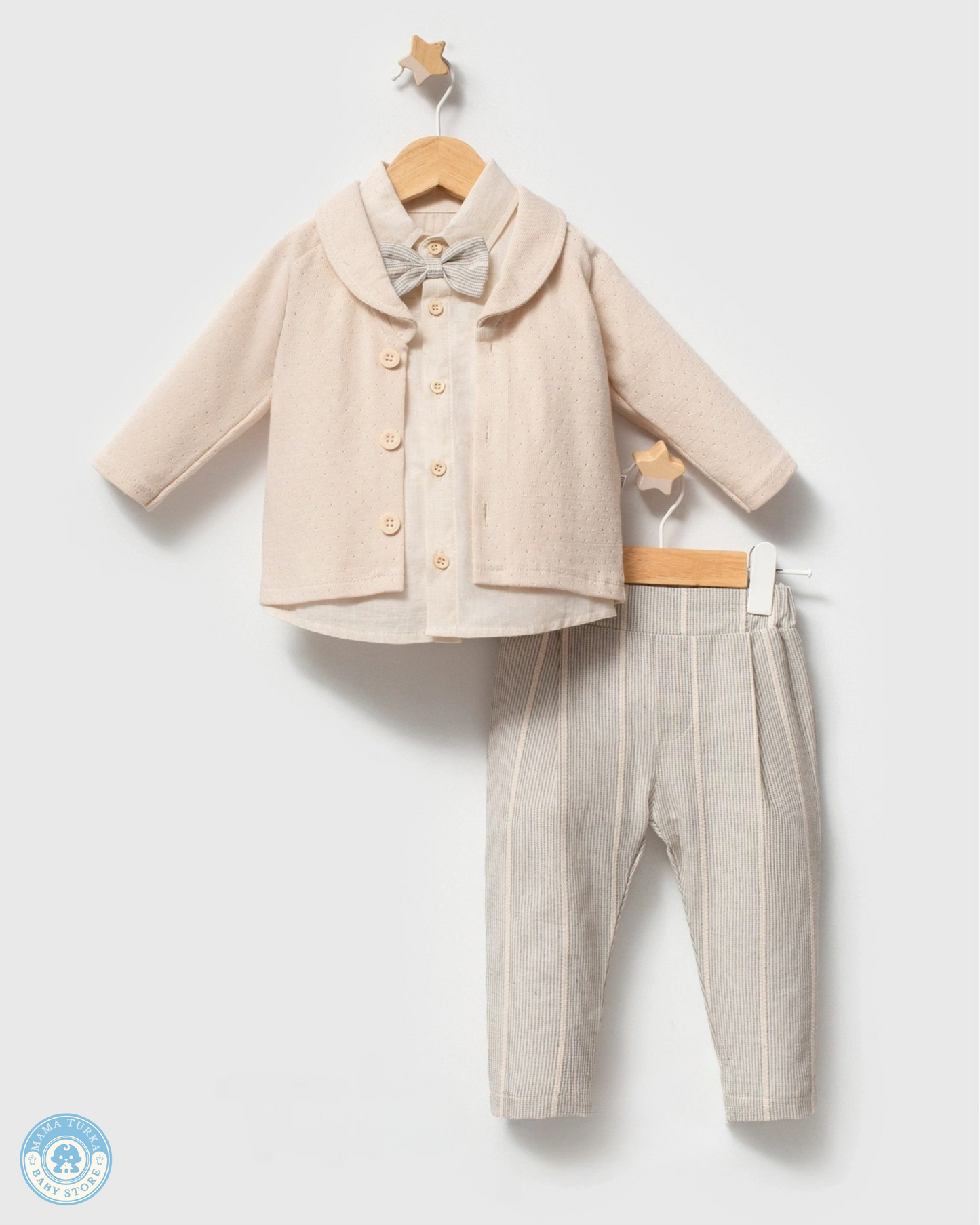 Classic Baby Boy Linen Suit Set