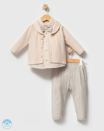 Classic Baby Boy Linen Suit Set