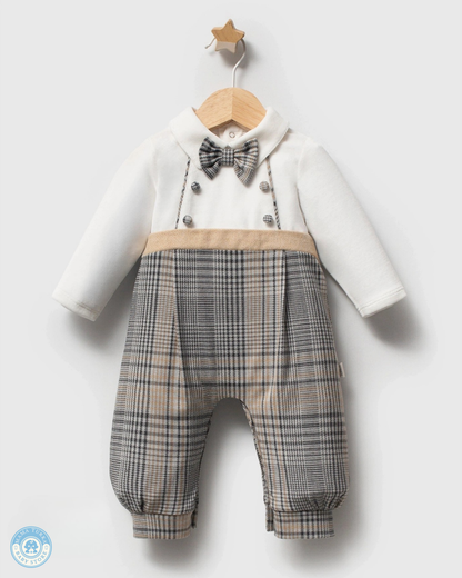 Heritage Gentleman Plaid Baby Jumpsuit