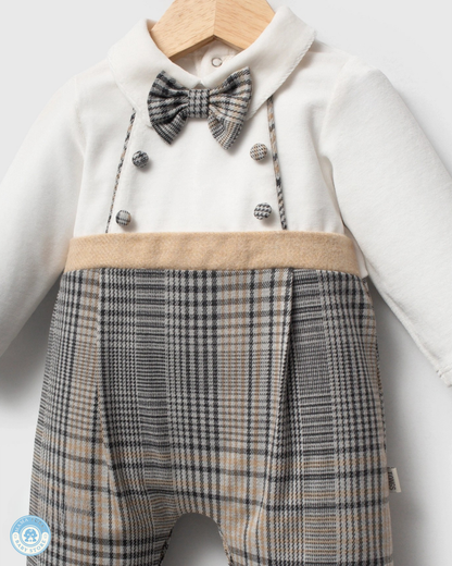 Heritage Gentleman Plaid Baby Jumpsuit