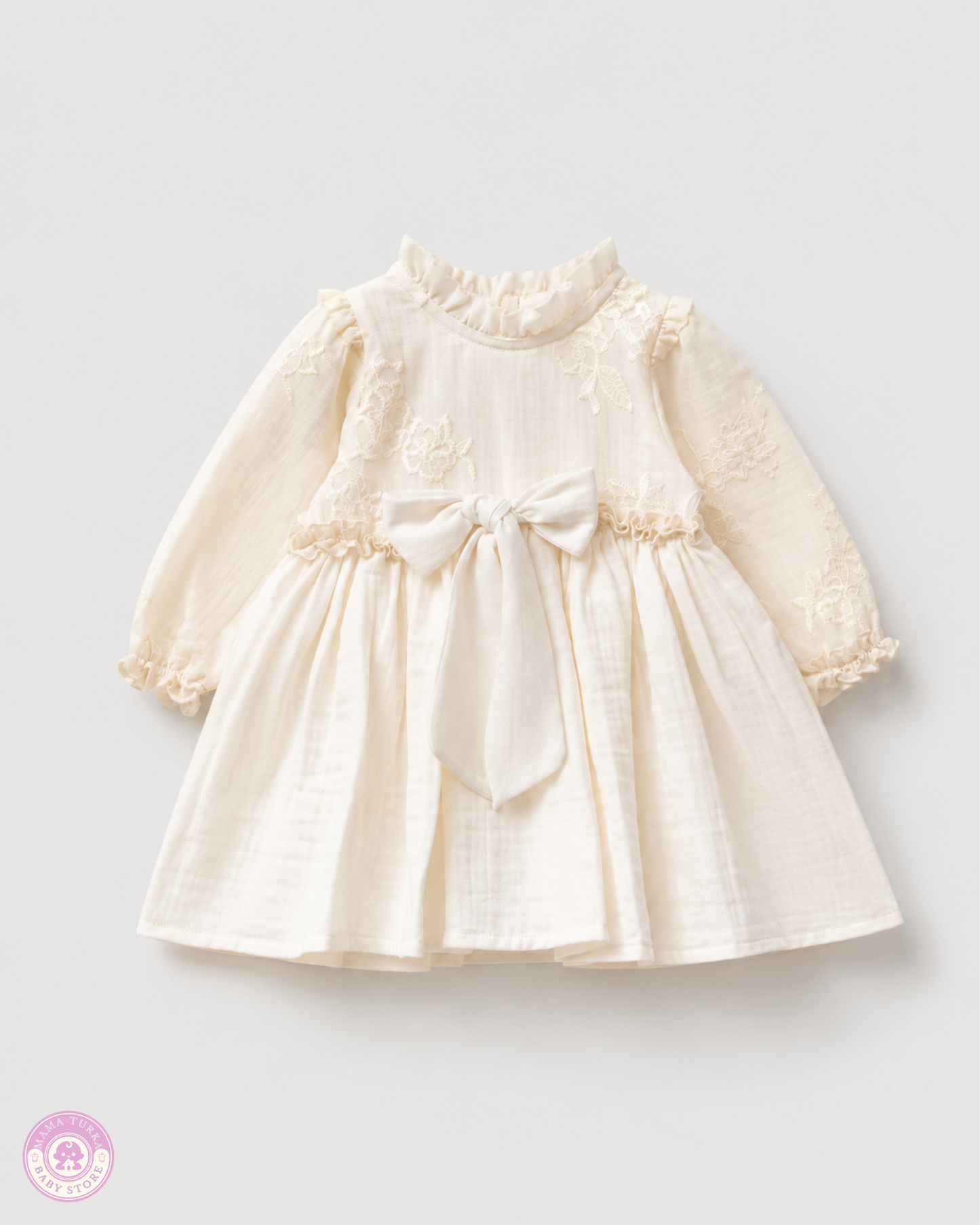 Luxury Baby Girl Dress & Embroidered Blanket Gift Set