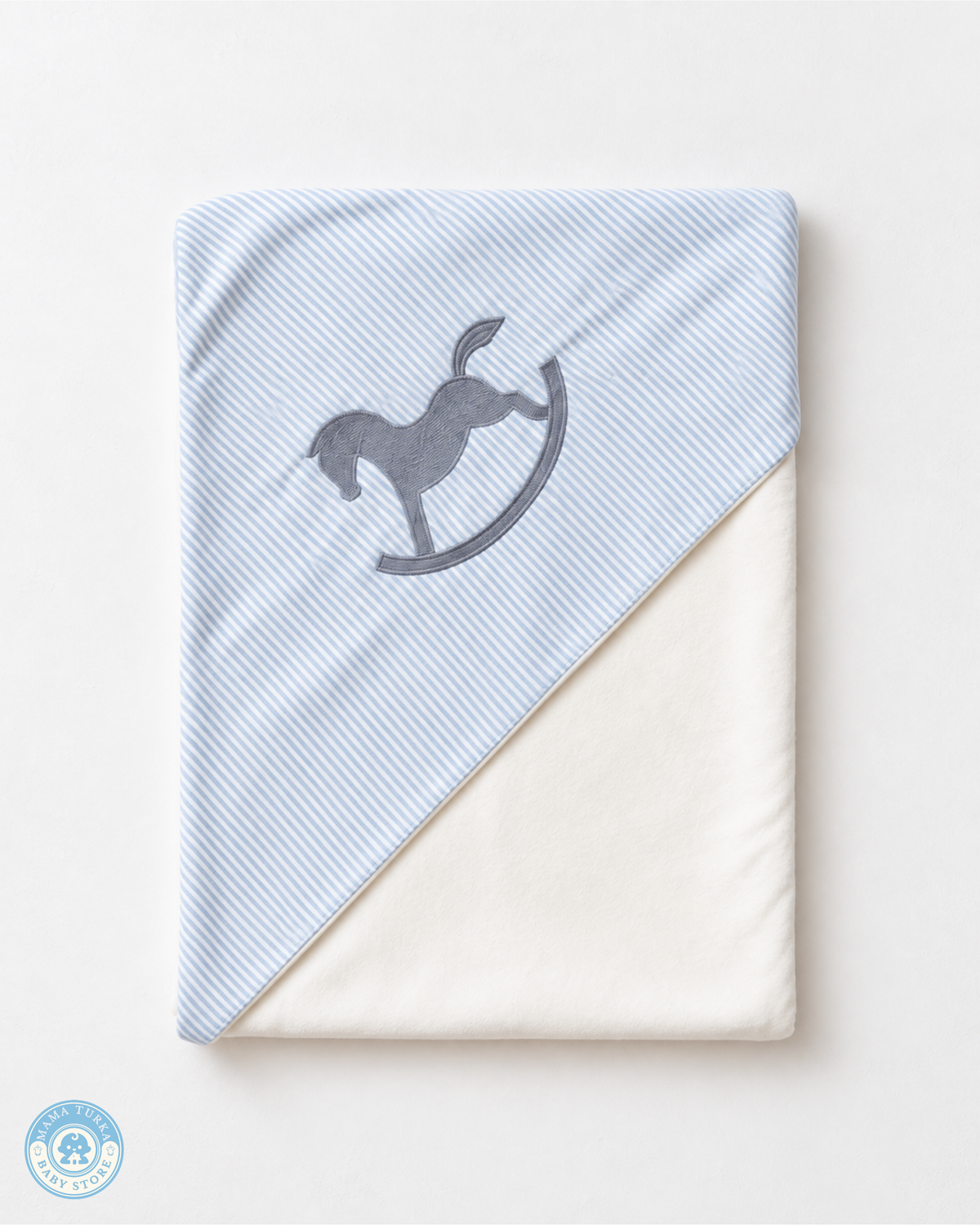Newborn Baby Boy Outfit Set with Blanket – Rocking Horse Collection