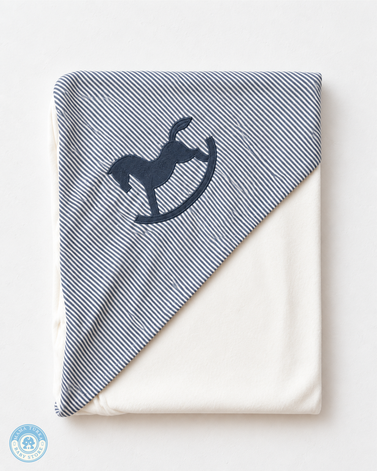 Newborn Baby Boy Outfit Set with Blanket – Rocking Horse Collection