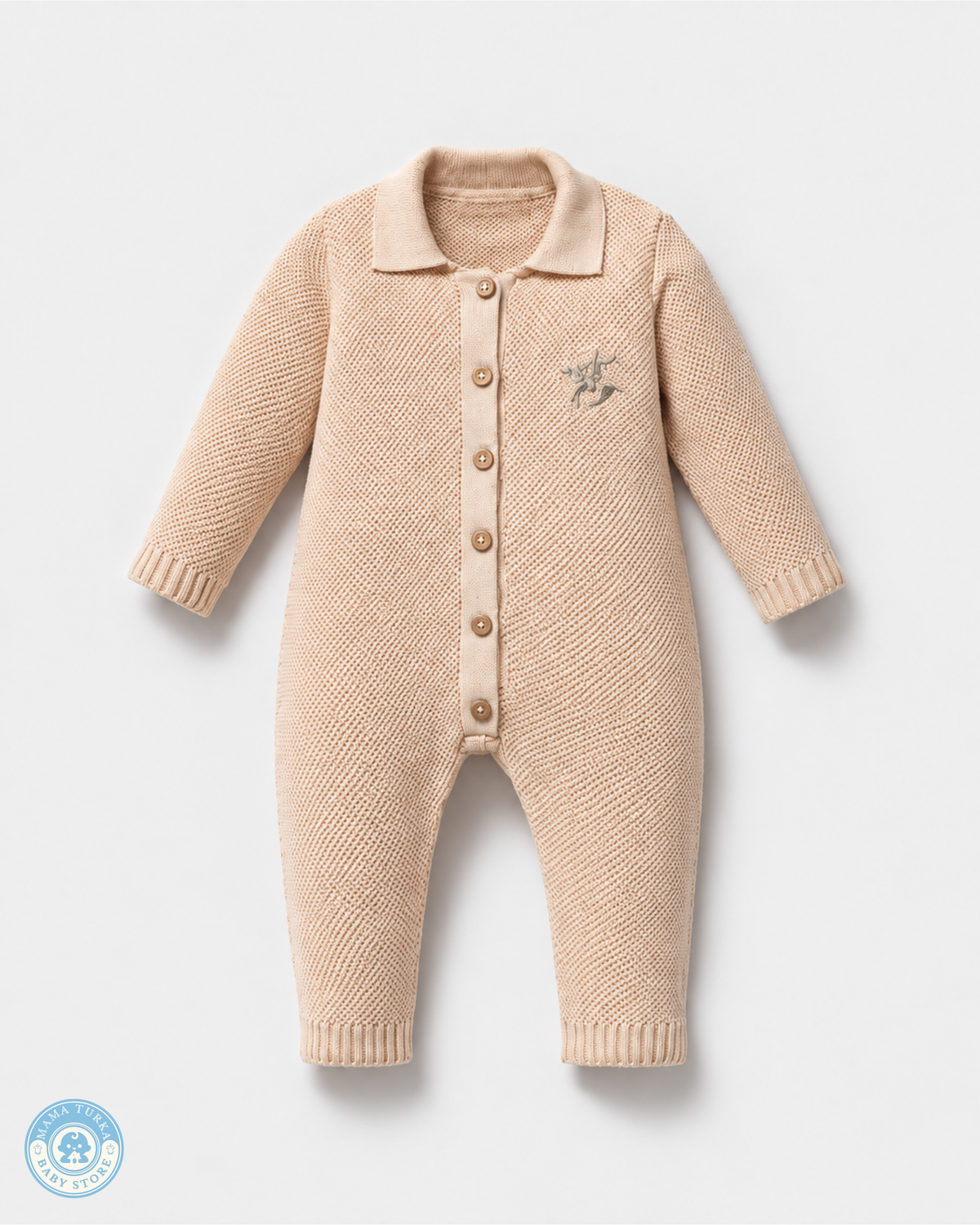 5-Piece Knitted Newborn Baby Set with Blanket – Equestrian Collection