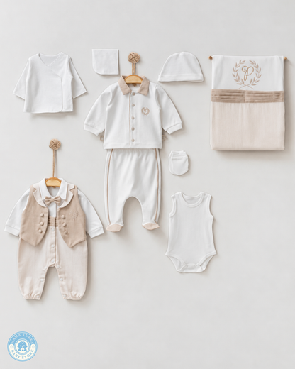 Elegant Gentleman Newborn Baby Boy Set