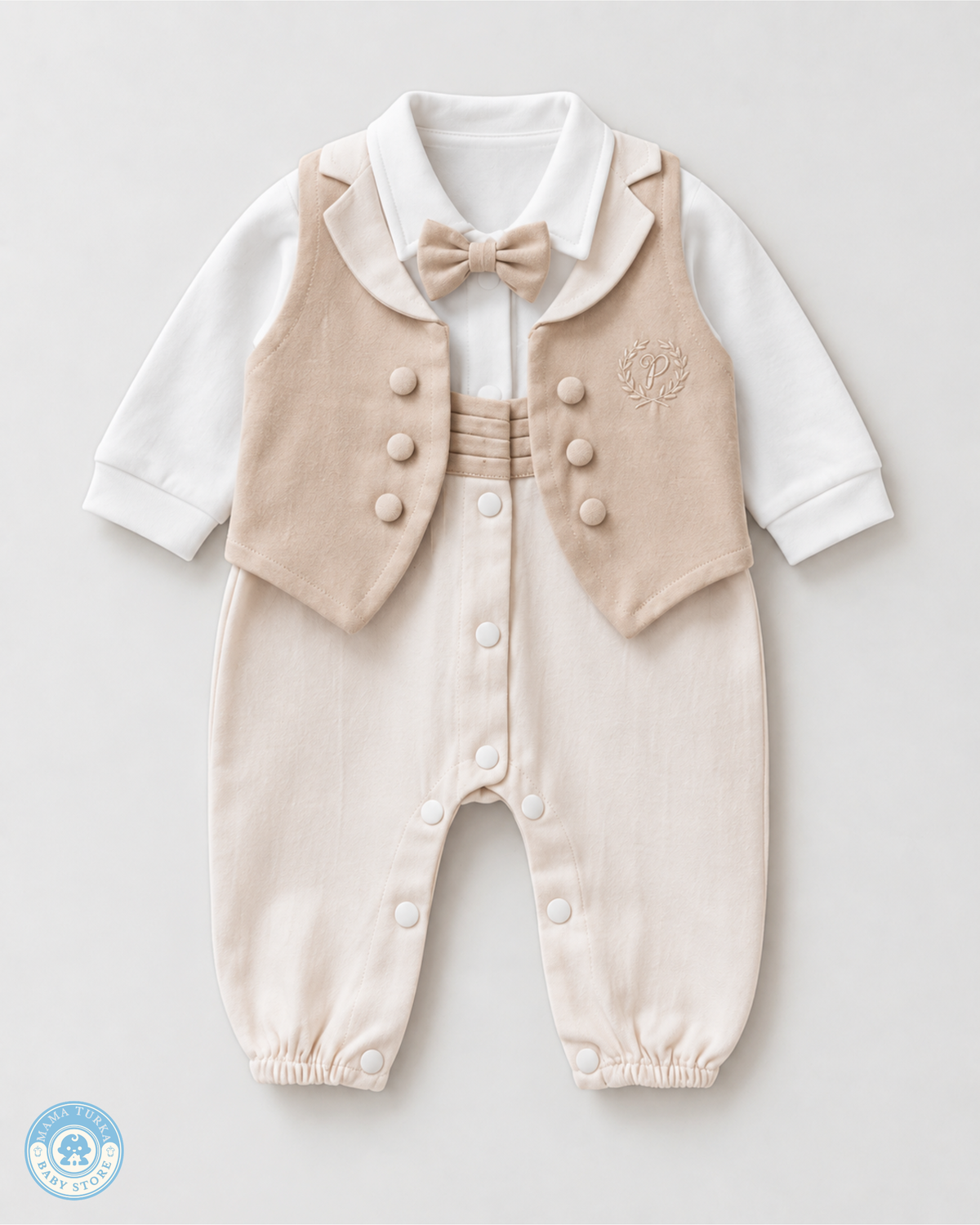Elegant Gentleman Newborn Baby Boy Set